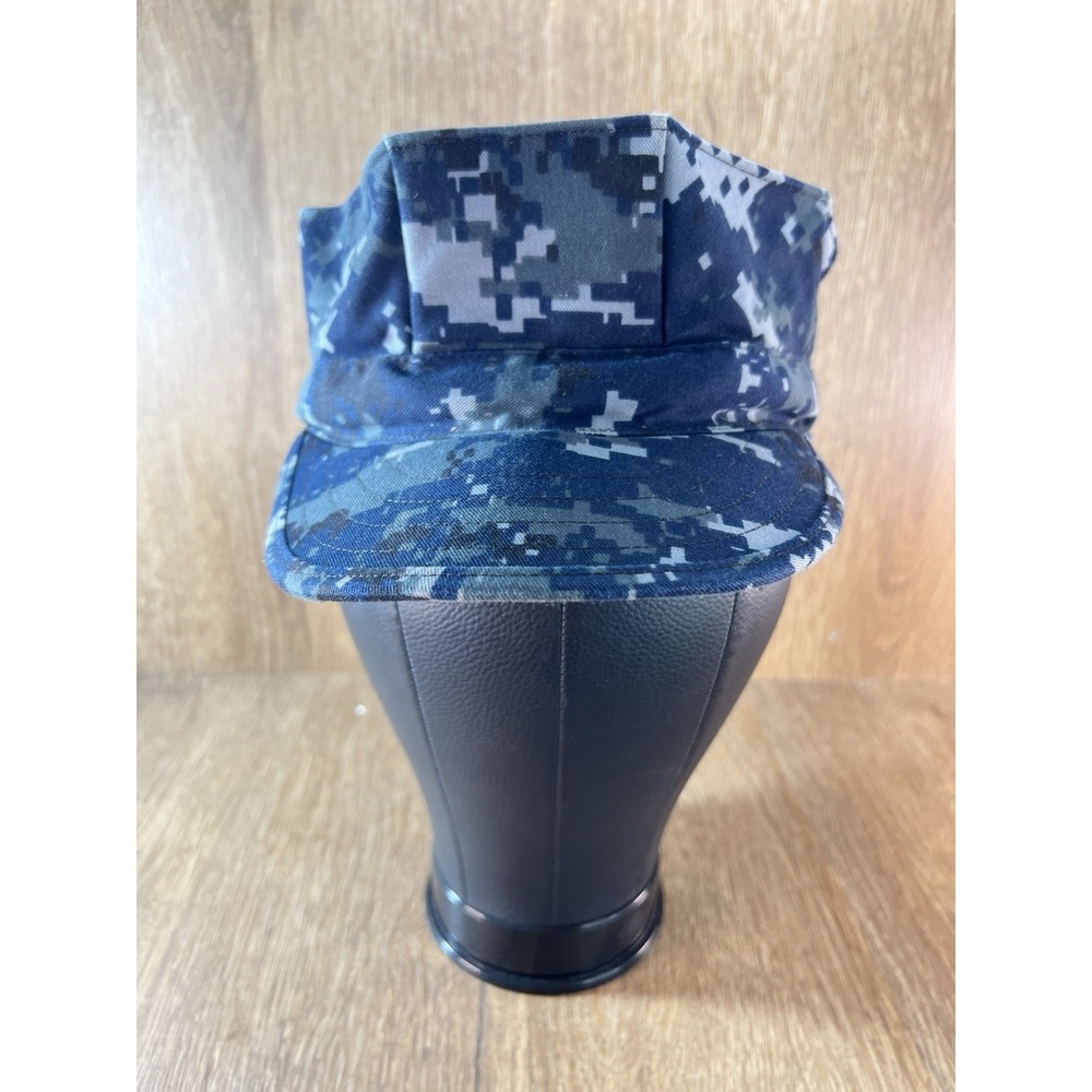 US Navy NWU Type I Digital Blue Camo 8 Point Utility Cover Cap 7 1/4 2013 Sekri